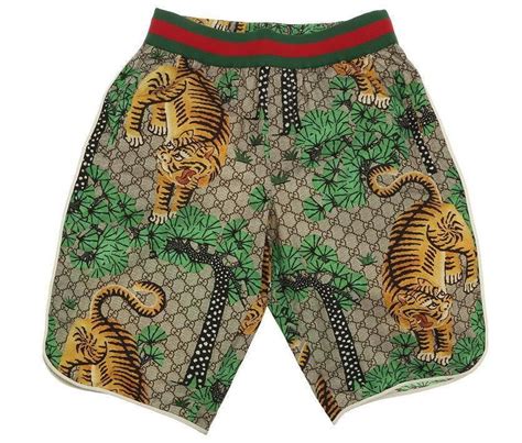 gucci swim trunks tiger|Gucci swimsuit men.